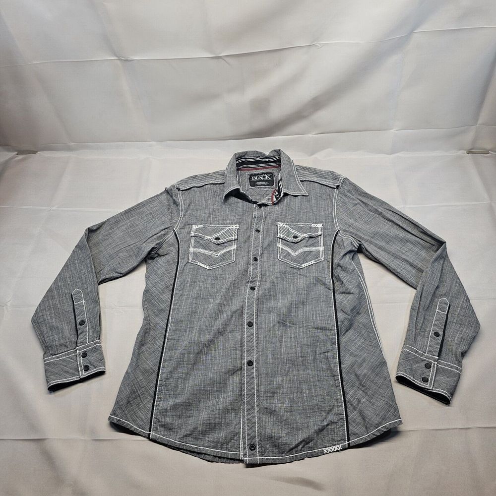 Buckle Black No 48 Athletic Fit Long Sleeve Button‎ Up Shirt Medium